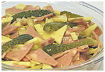  Wurstsalat mit Kse und Gurken 