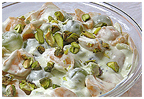  Grner Obstsalat mit Pernodsahne 